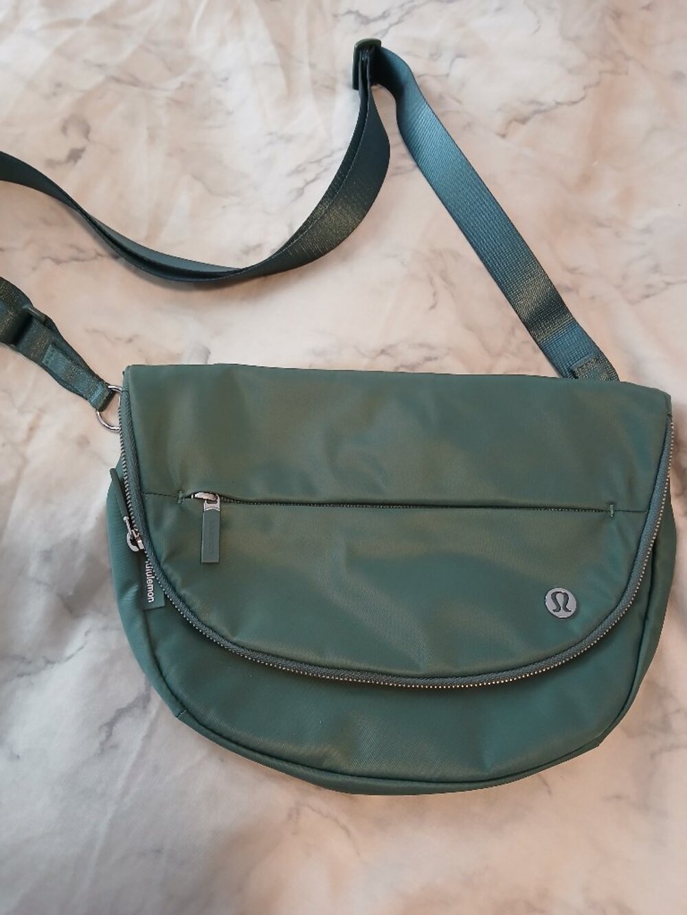 Lululemon Yoga Forest Green Messenger Bag